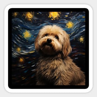 Cute Puli Dog Puppy Painting Sticker